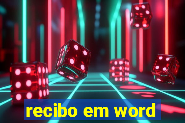 recibo em word